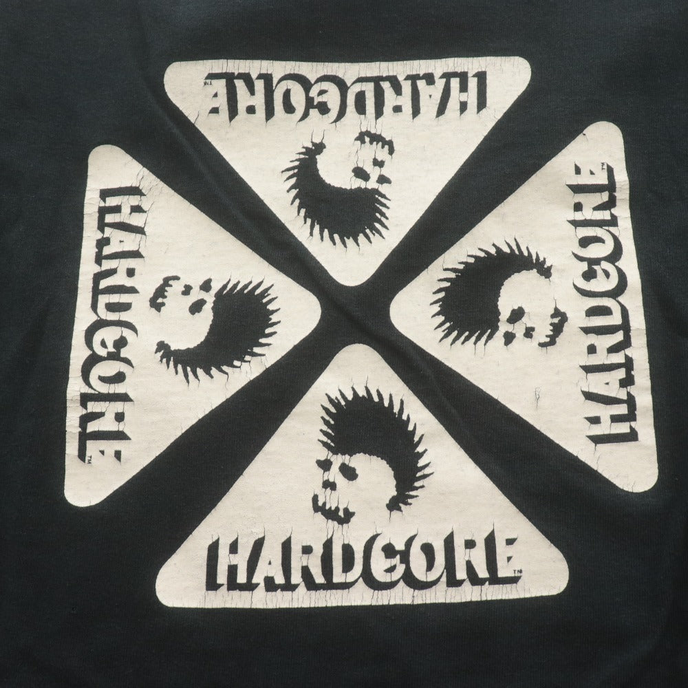 ■ SKULL SKATES スカルスケーツ Tシャツ 半袖 トップス ハードコア スカル プリント ヴィンテージ メンズ XL ブラック系