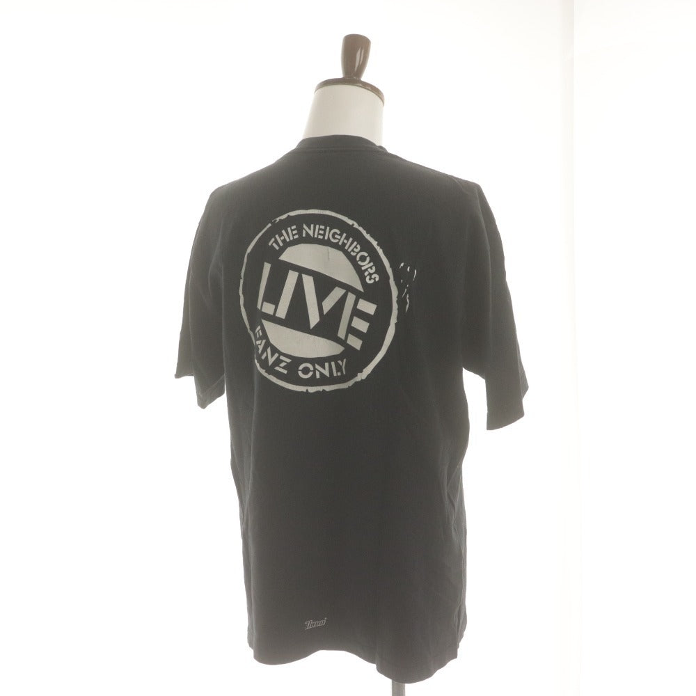 ■ NEIGHBORHOOD ネイバーフッド Tシャツ 半袖 トップス SUMMER TOUR 2003 プリント コットン メンズ L ブラック