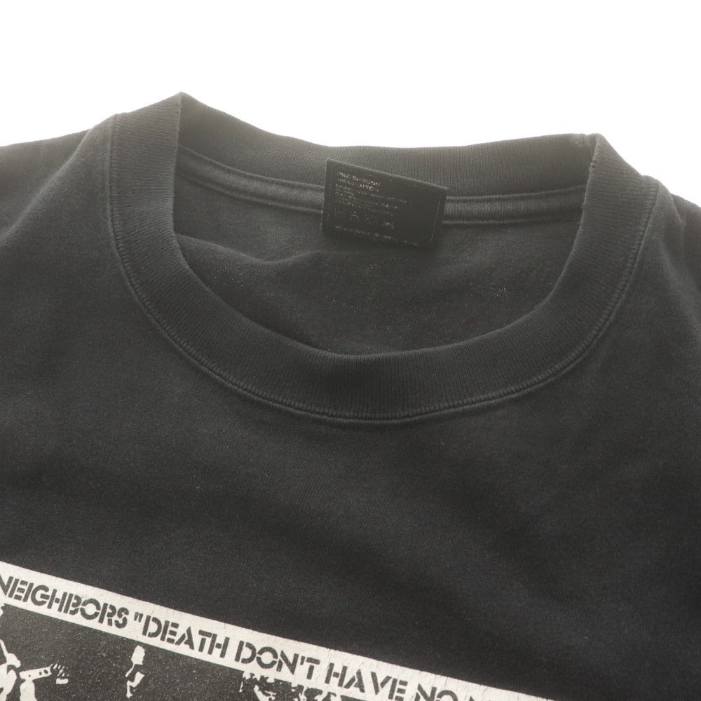 ■ NEIGHBORHOOD ネイバーフッド Tシャツ 半袖 トップス SUMMER TOUR 2003 プリント コットン メンズ L ブラック