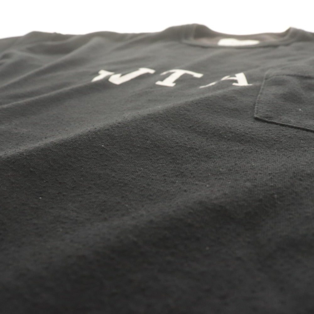 ■ WTAPS ダブルタップス Tシャツ 半袖 トップス ポケット プリント メンズ XL ブラック