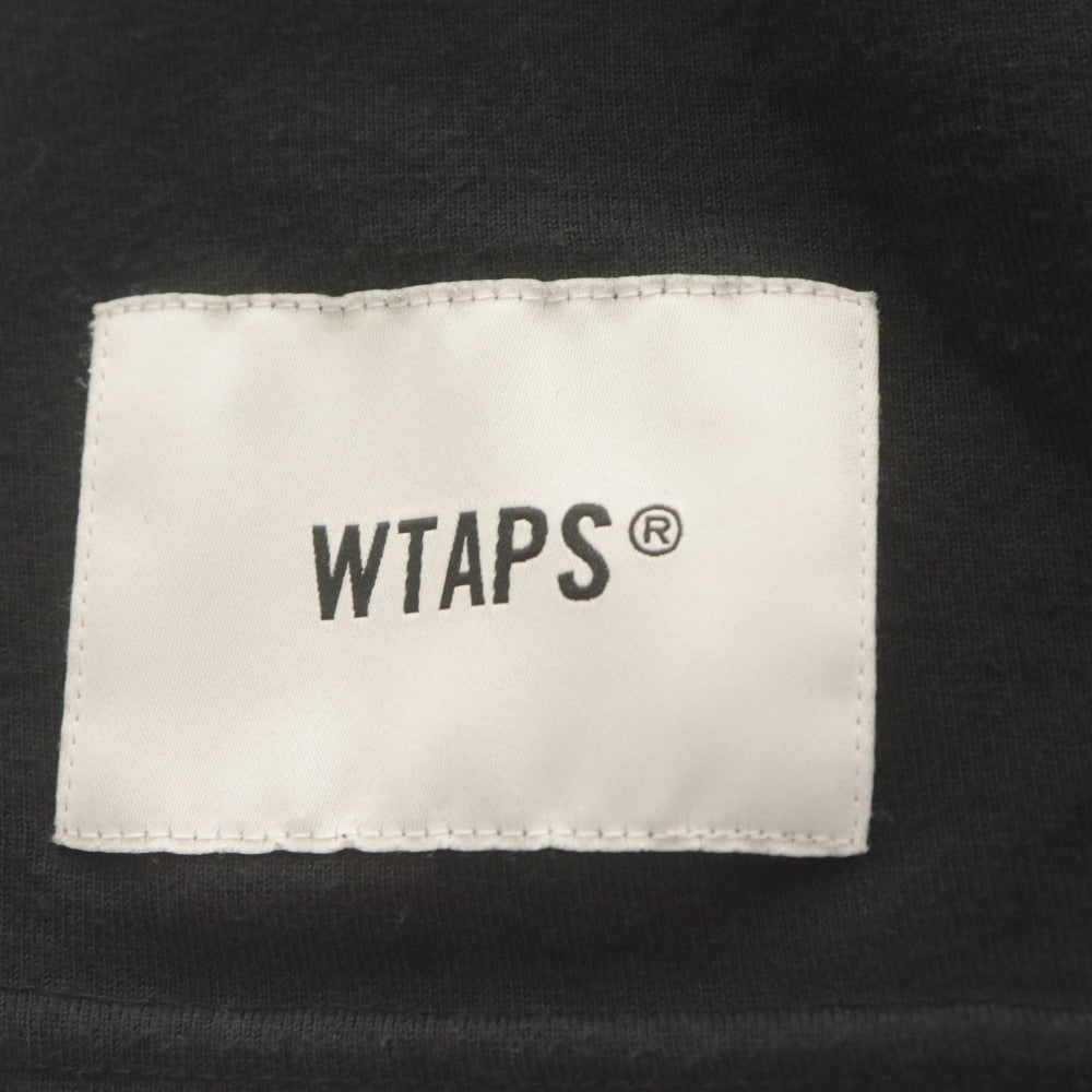 ■ WTAPS ダブルタップス Tシャツ 半袖 トップス ポケット プリント メンズ XL ブラック