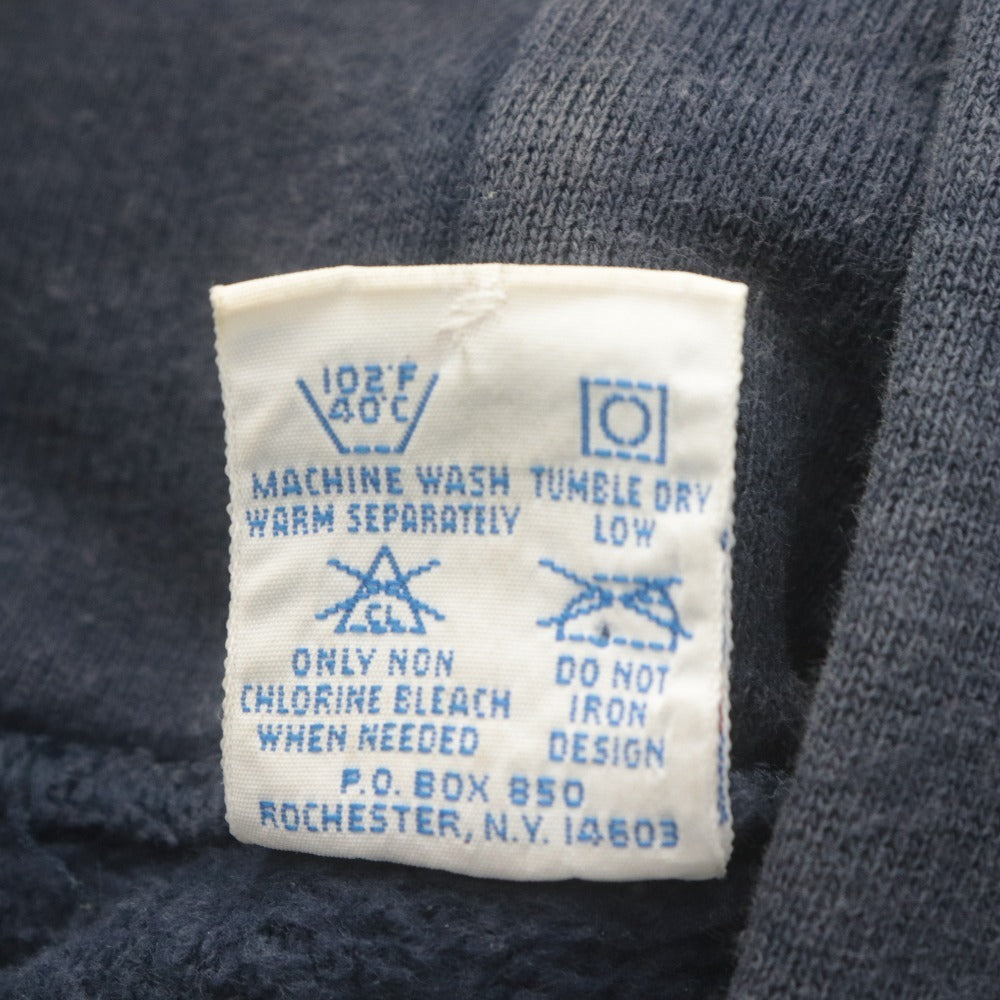 ■ Champion チャンピオン パーカー 長袖 トップス リバースウィーブ 90‘s 刺繍タグ USA製 ヴィンテージ フーディ メンズ XL ネイビー