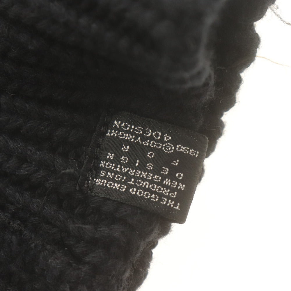 ■ GOODENOUGH グッドイナフ ニット帽 ビーニー 帽子 フィッシャーマン ニットキャップ Gタグ 日本製 ヴィンテージ メンズ ブラック
