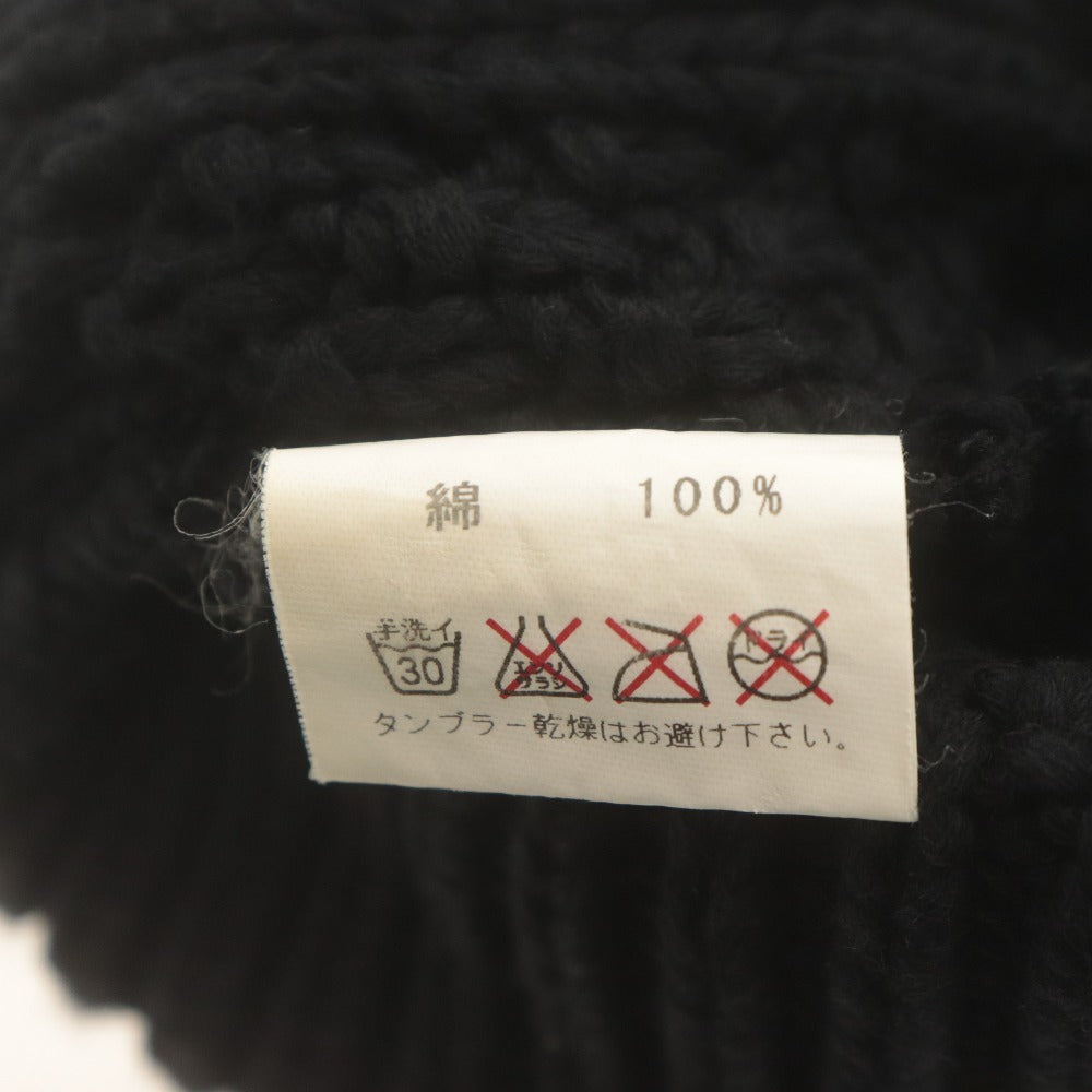 ■ GOODENOUGH グッドイナフ ニット帽 ビーニー 帽子 フィッシャーマン ニットキャップ Gタグ 日本製 ヴィンテージ メンズ ブラック
