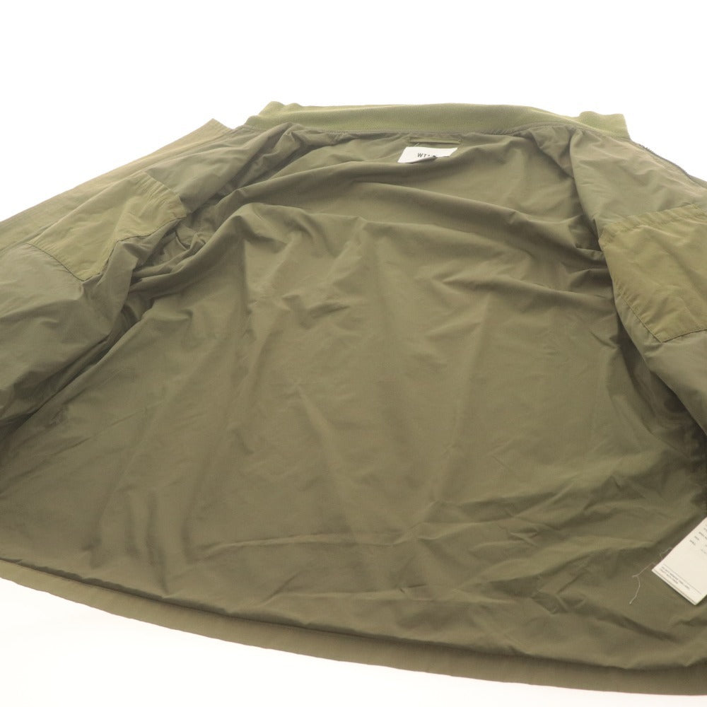 ■ WTAPS ダブルタップス ミリタリージャケット 長袖 アウター WFS ジップ ロゴタグ メンズ 03 （L相当）カーキ
