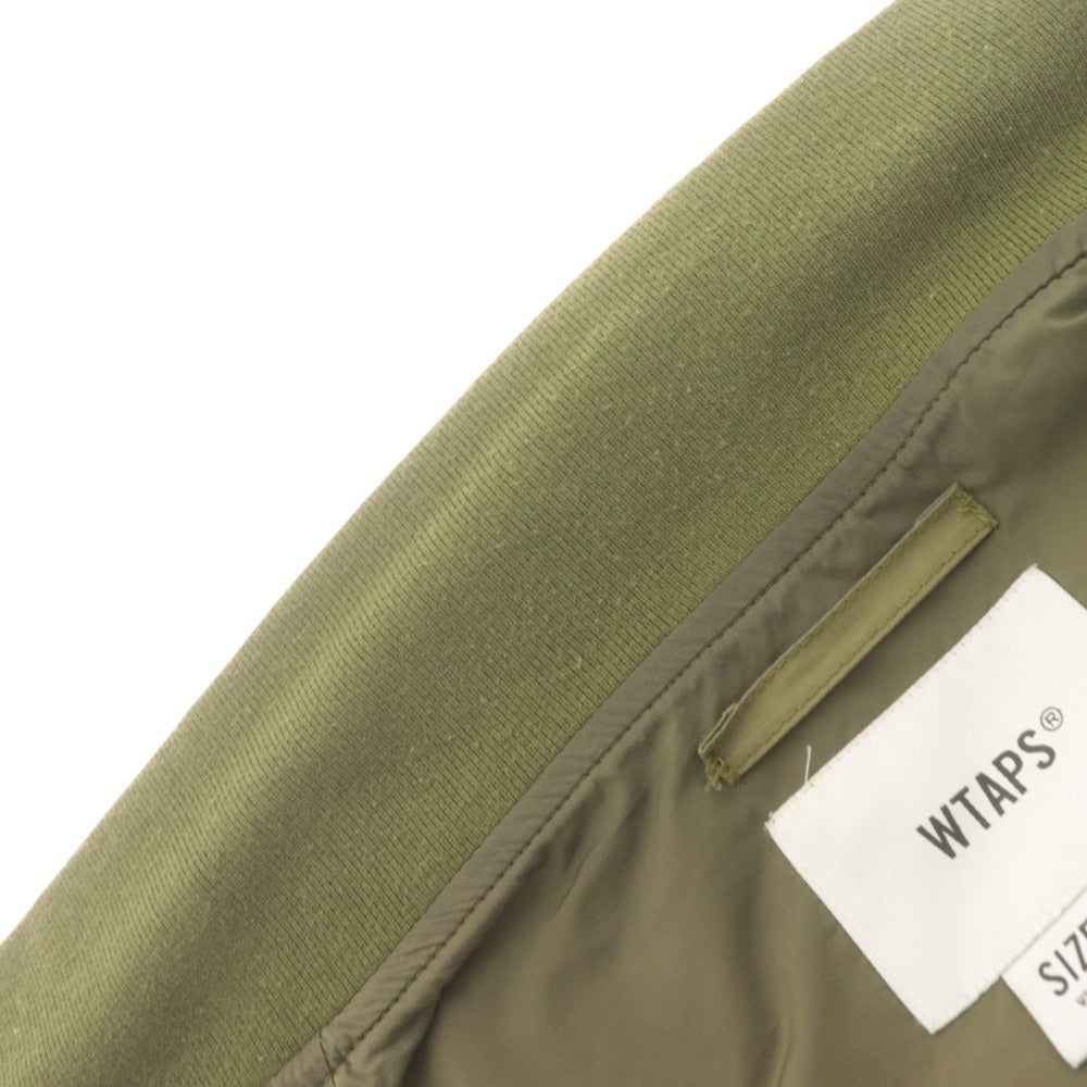■ WTAPS ダブルタップス ミリタリージャケット 長袖 アウター WFS ジップ ロゴタグ メンズ 03 （L相当）カーキ