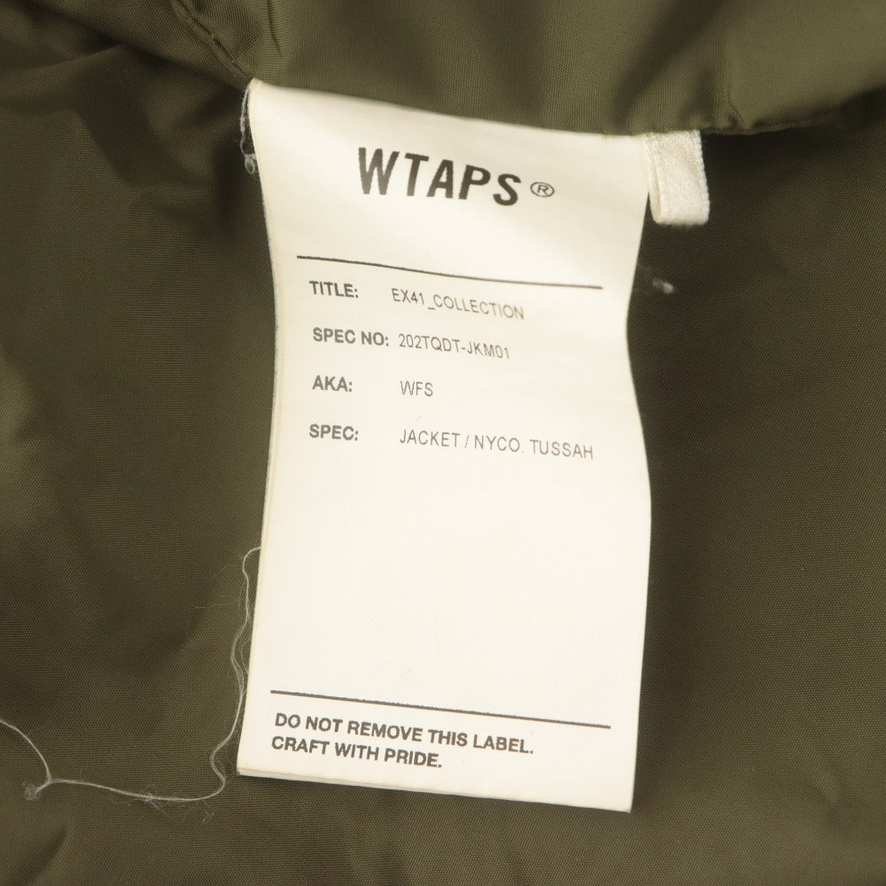 ■ WTAPS ダブルタップス ミリタリージャケット 長袖 アウター WFS ジップ ロゴタグ メンズ 03 （L相当）カーキ