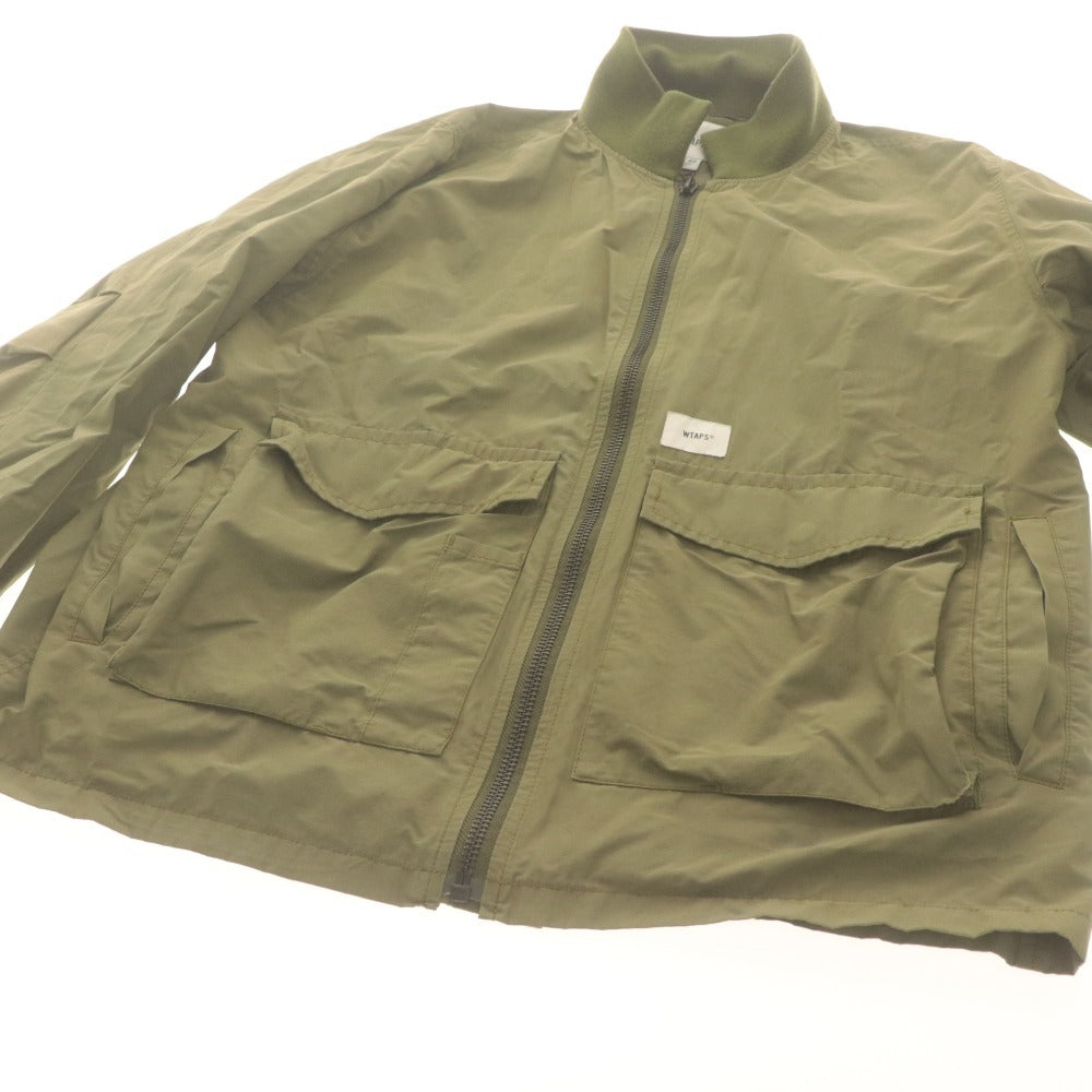 ■ WTAPS ダブルタップス ミリタリージャケット 長袖 アウター WFS ジップ ロゴタグ メンズ 03 （L相当）カーキ
