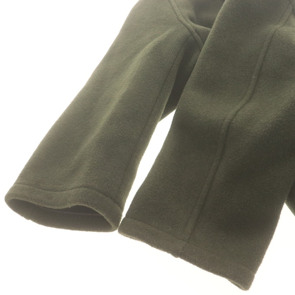 ■ MONTGOMERY Coat Jacket Long Sleeve Outerwear Checked Lining Wool Blend Fly Front Hooded Men's 42 (Equivalent to XL-XXL) Khaki
