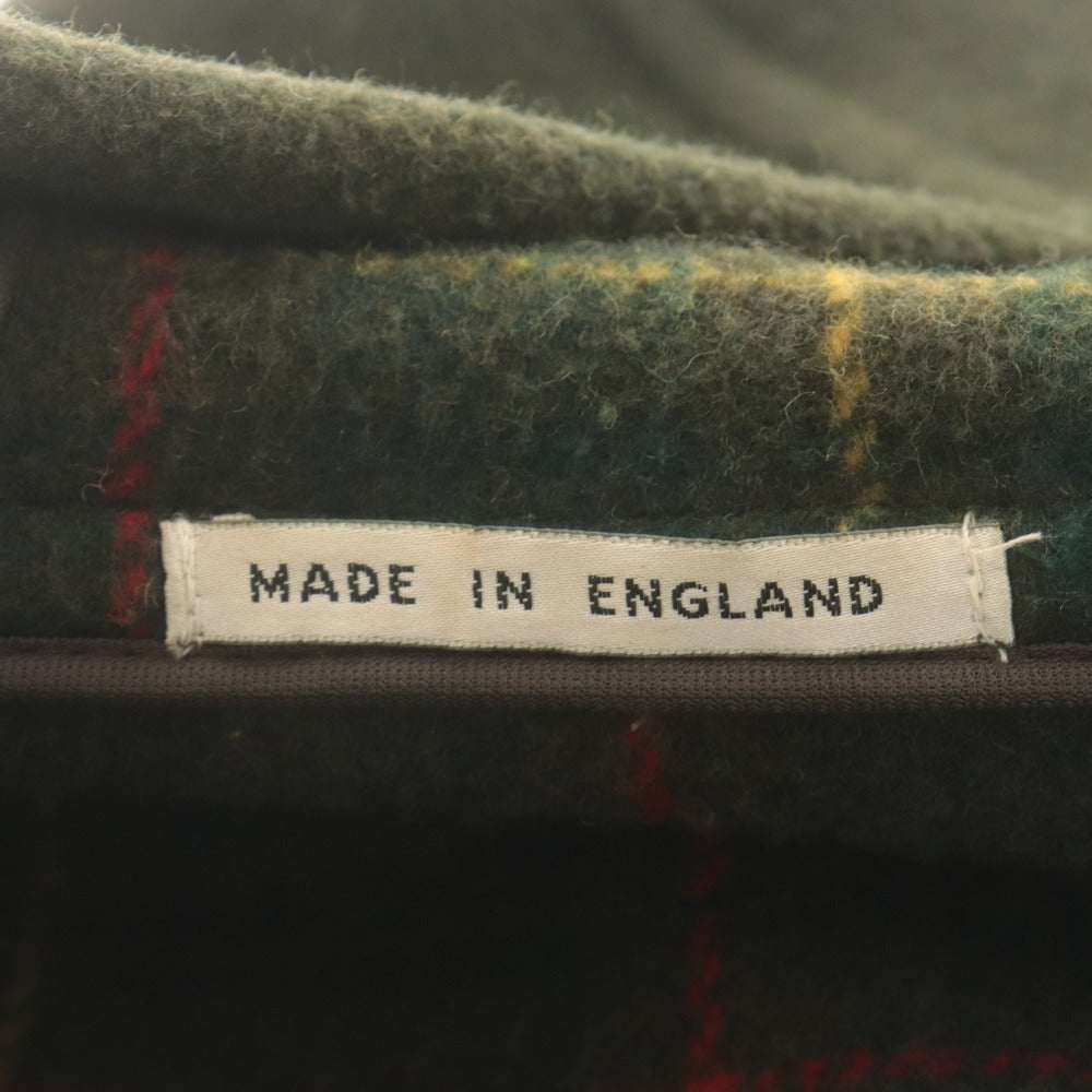 ■ MONTGOMERY Coat Jacket Long Sleeve Outerwear Checked Lining Wool Blend Fly Front Hooded Men's 42 (Equivalent to XL-XXL) Khaki