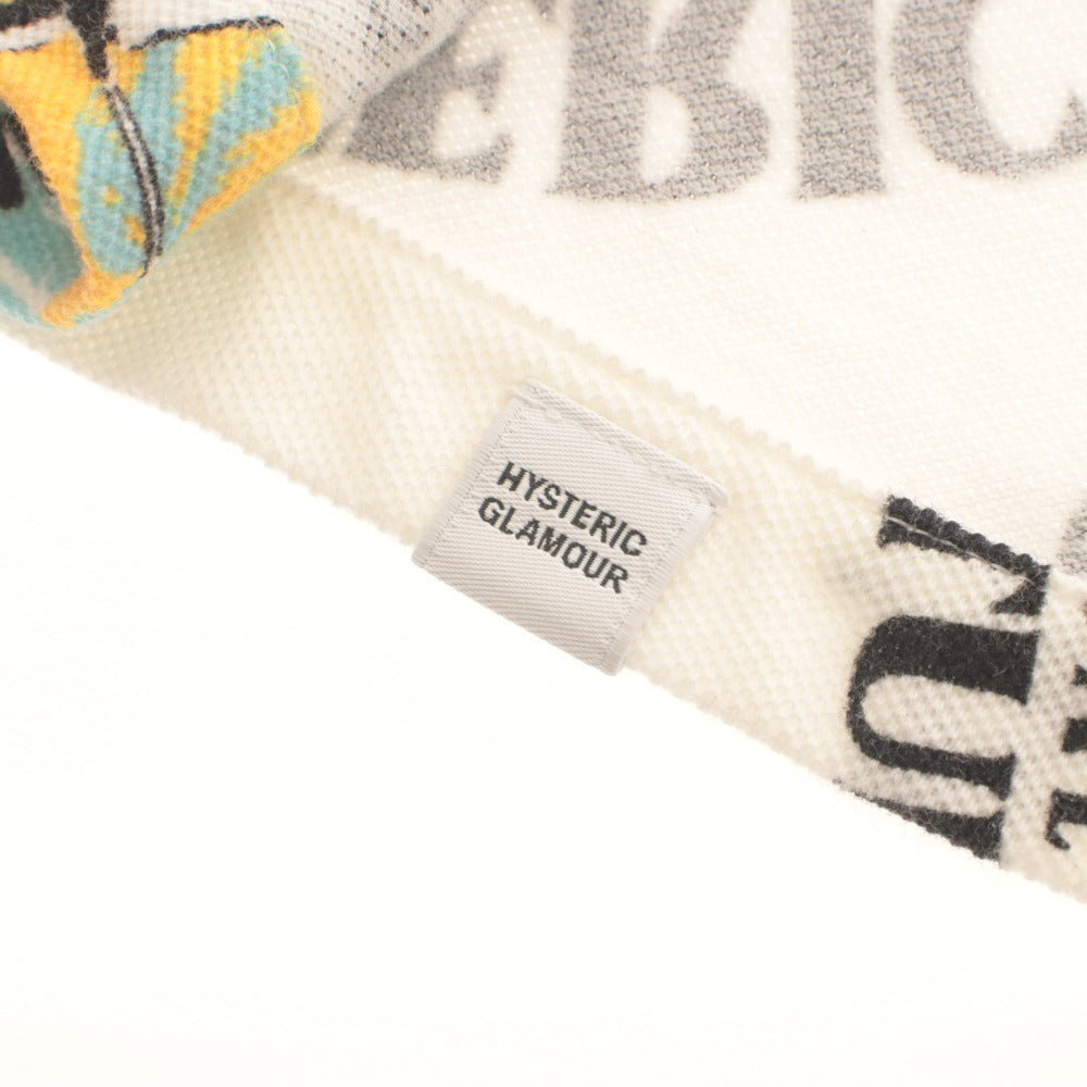 ■ HYSTERIC GLAMOUR Short Sleeve Shirt Top DIZZY & MILKY Button Collar All-Over Print Men's S White/Ivory