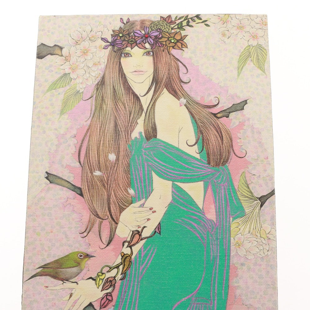 ■ 大槻透 デジタルファインアーツプリント アート お花見の女神 22/30 人物画 ＠GALLERY TAGBOAT