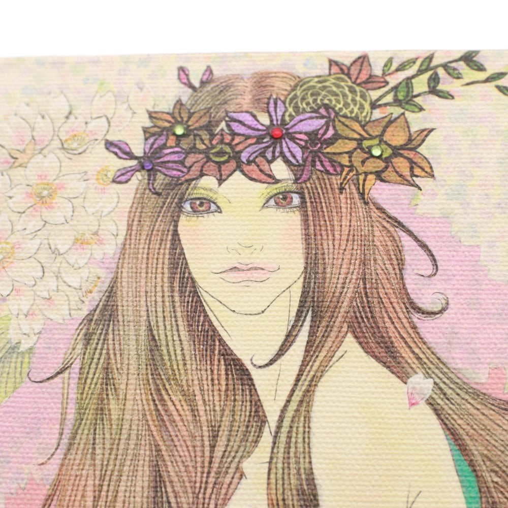 ■ 大槻透 デジタルファインアーツプリント アート お花見の女神 22/30 人物画 ＠GALLERY TAGBOAT