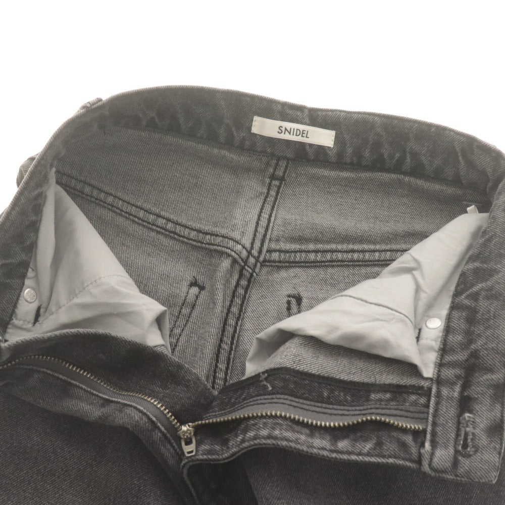 ■ SNIDEL スナイデル デニムパンツ ジーンズ ボトムス 綿 レディース 0 (S相当) グレー