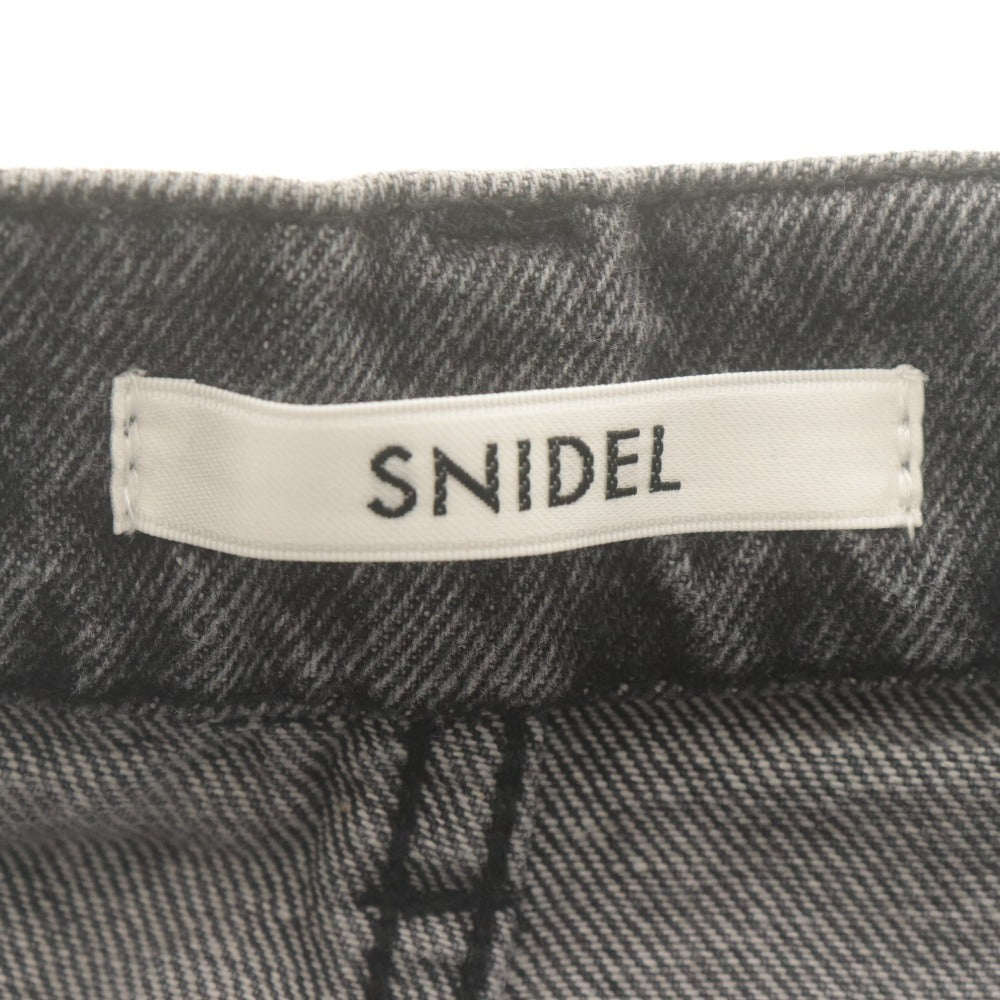 ■ SNIDEL スナイデル デニムパンツ ジーンズ ボトムス 綿 レディース 0 (S相当) グレー