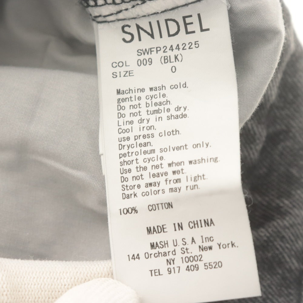 ■ SNIDEL スナイデル デニムパンツ ジーンズ ボトムス 綿 レディース 0 (S相当) グレー