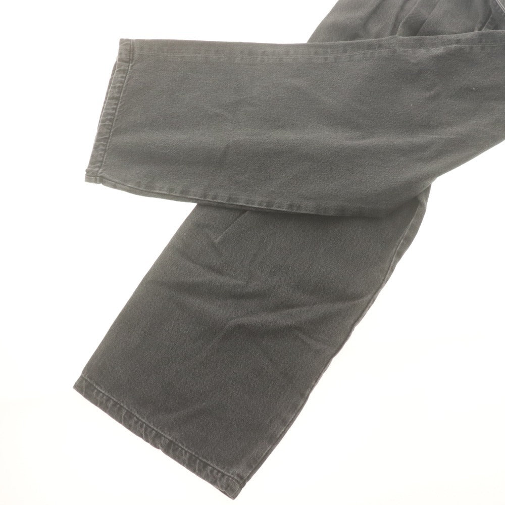 ■ MIESROHE ミースロエ デニムパンツ グルカデザインオーガニック ボトムス ベルト 日本製 レディース 0 (S相当) ダークグレー