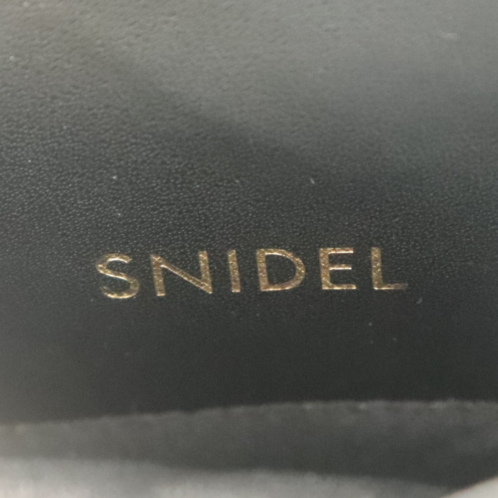 ■ SNIDEL スナイデル ポーチ財布 ショルダーバッグ 小銭入れ 革鞄 レザー SNVT254001 レディース 黒 ブラック 黒 未使用