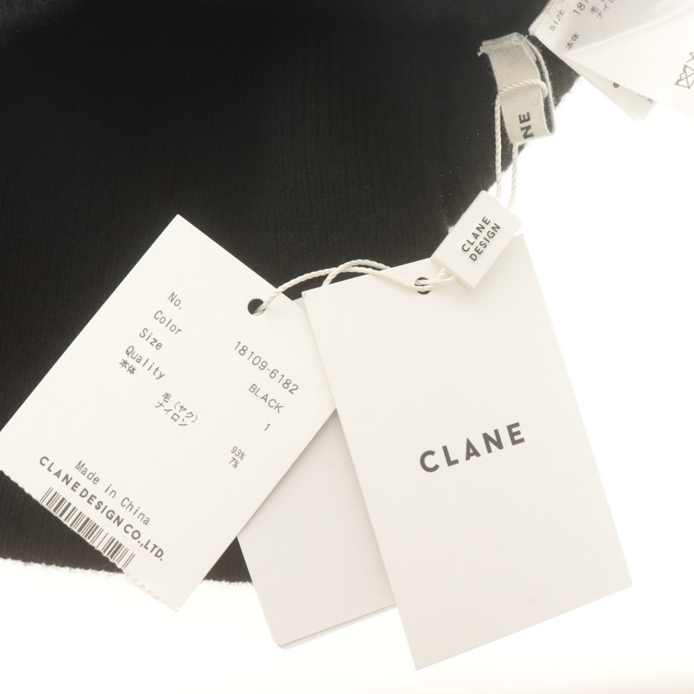 ■ CLANE クラネ キュロットスカート ショートパンツ ボトムス ミニ レディース 1 (M相当) 黒 ブラック タグ付き 未使用