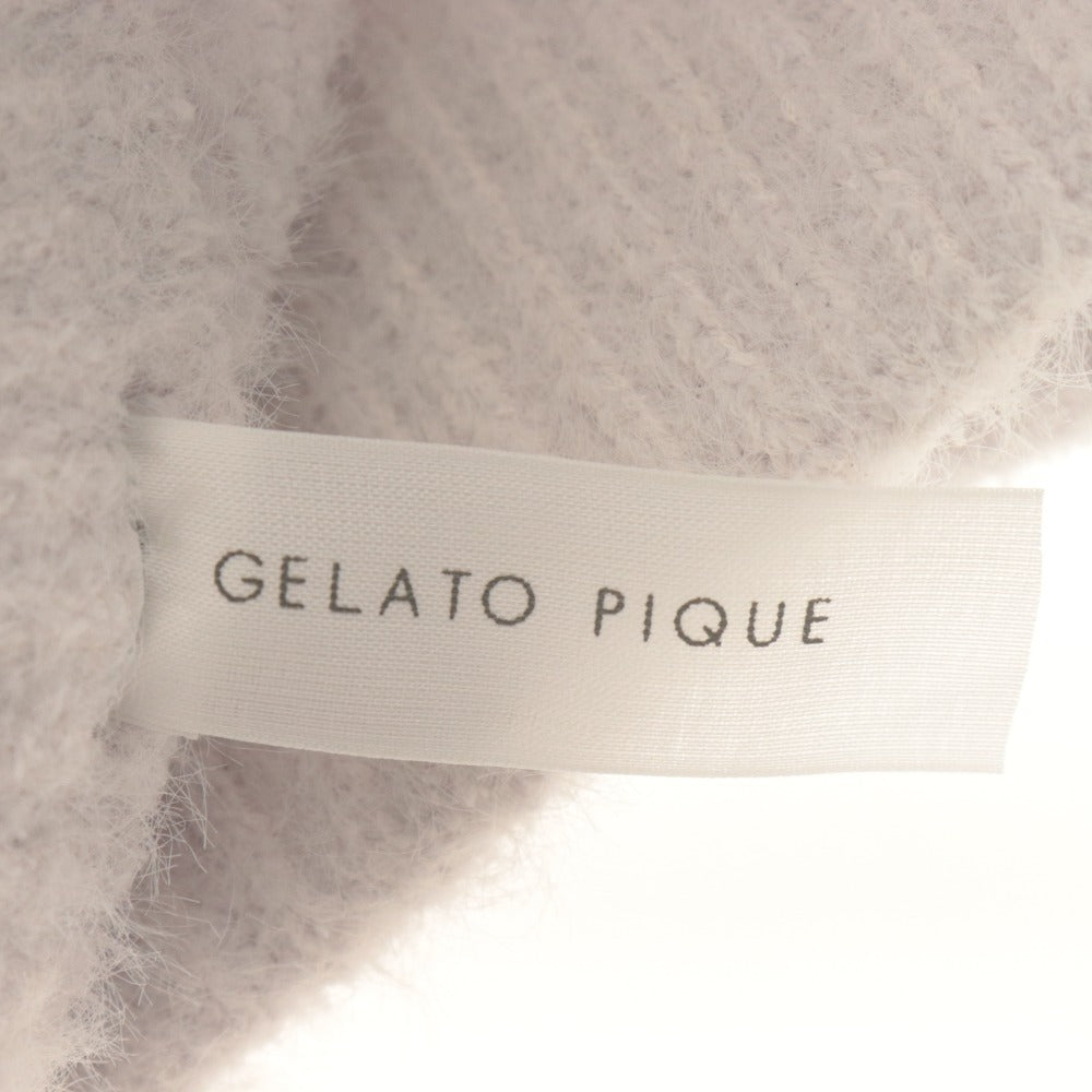 ■ gelato pique ジェラートピケ BUNNYモコショートパンツ ボトムス ウサギ風装飾 レディース F パープルベージュ タグ付き 未使用