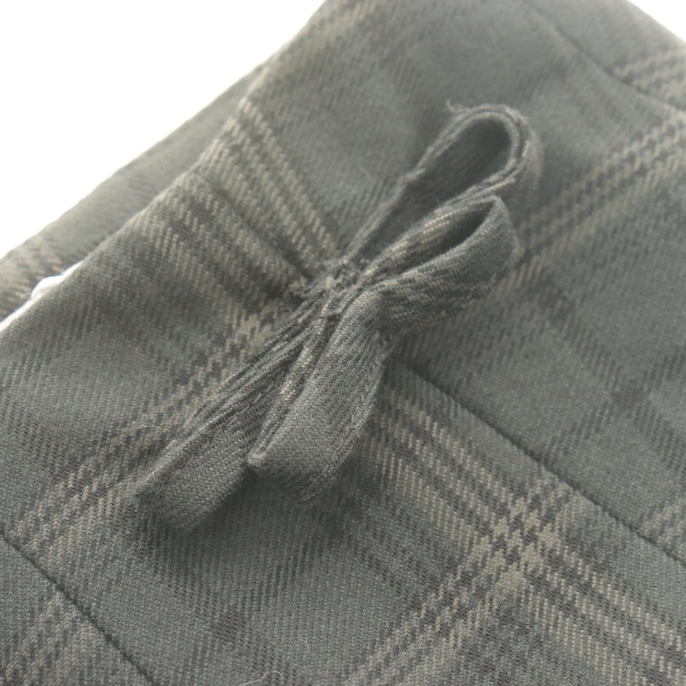■ トリートユアセルフ キャロットスカート ショートパンツ ボトムス 学生制服風 チェック レディース F(S)ダークグレー系 タグ付き未使用
