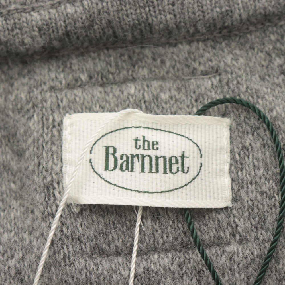 ■ The Barnnet ザバーネット パーカー ハーフ ショート 長袖 トップス ニット ジップアップ レディース F グレー タグ付き 未使用