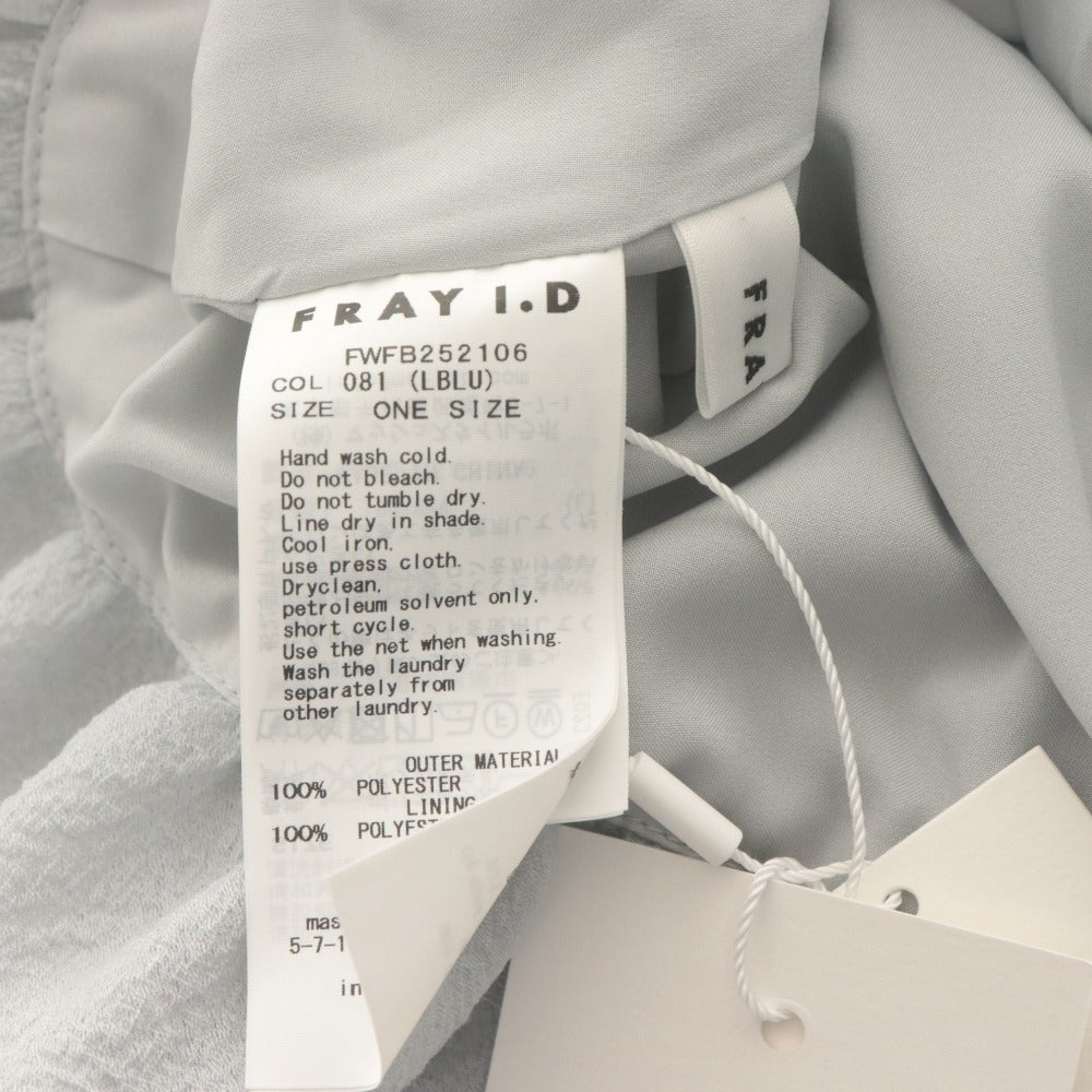 ■ FRAY I.D 3wayオフショルパフスリーブブラウス 半袖 トップス ウォッシャブル フリル レディース F ライトグレー タグ付き 未使用