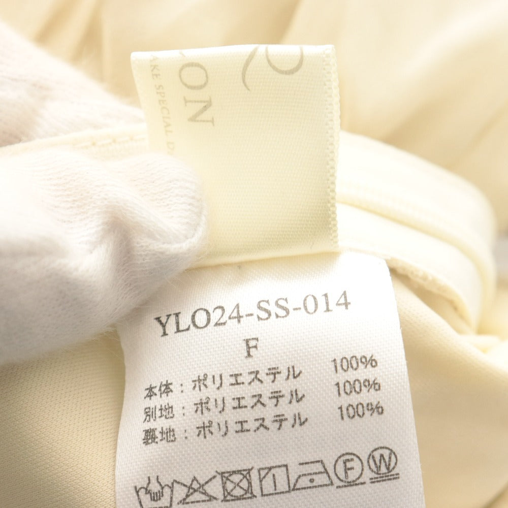 ■ YILON イロン キャミソール ノースリーブ トップス ANGE BALLERINA TOPS 背中紐 レディース F アイボリー 美品