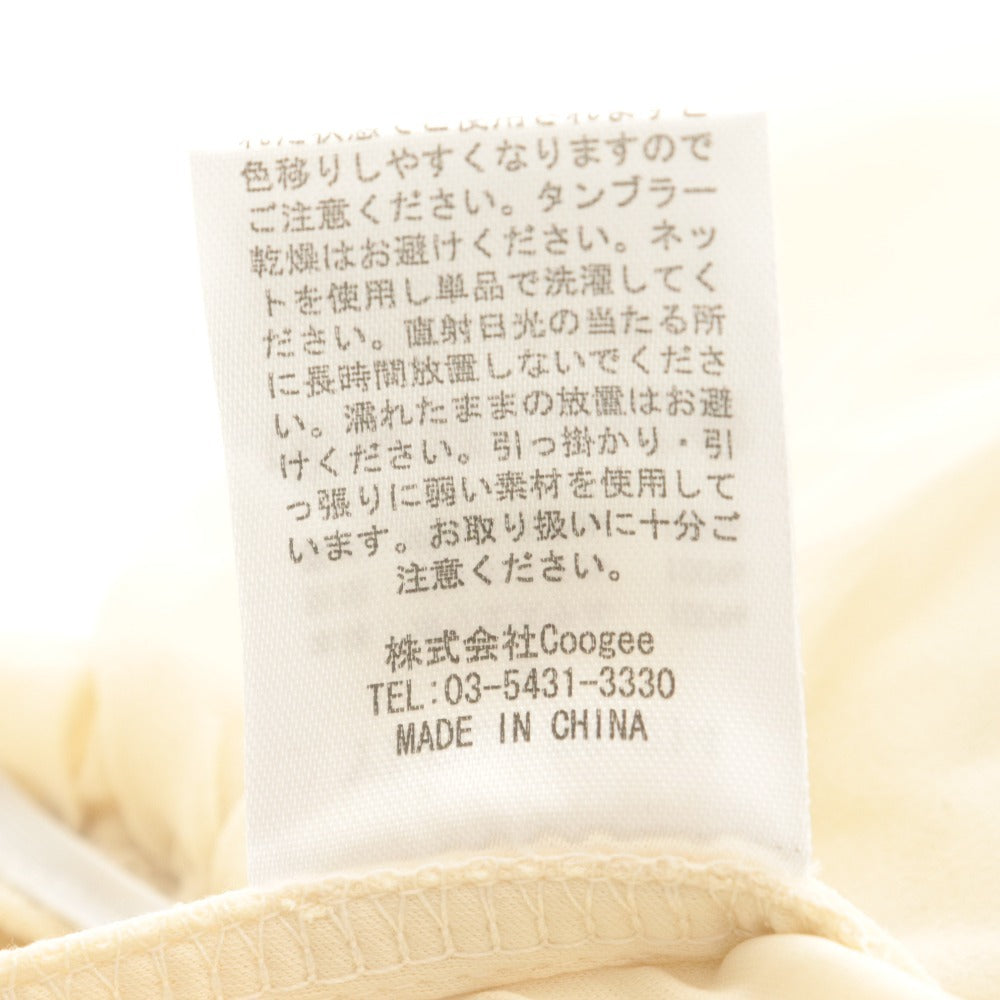 ■ YILON イロン キャミソール ノースリーブ トップス ANGE BALLERINA TOPS 背中紐 レディース F アイボリー 美品