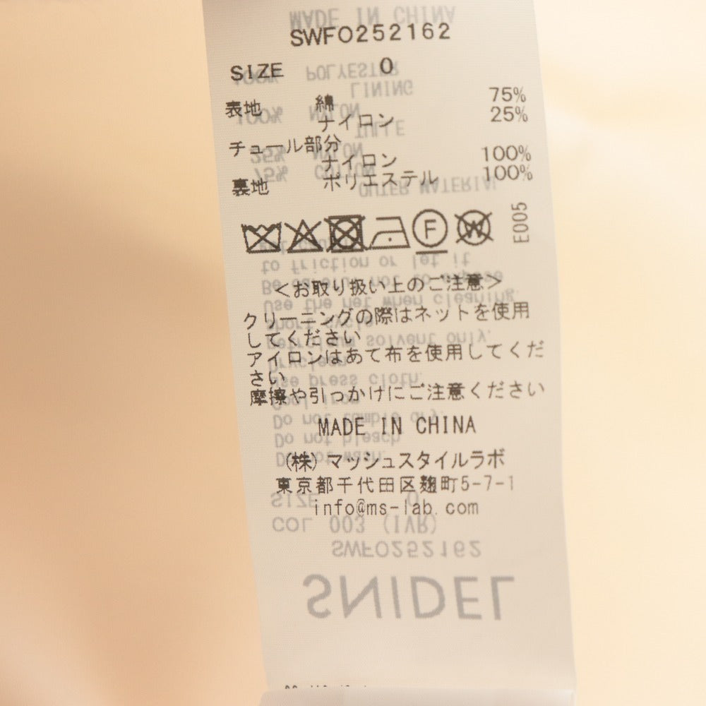 ■ SNIDEL タックミニワンピース 20周年限定 ノースリーブ トップス SWFO252162 レディース 0 (S相当) ピンクベージュ系 タグ付き 未使用