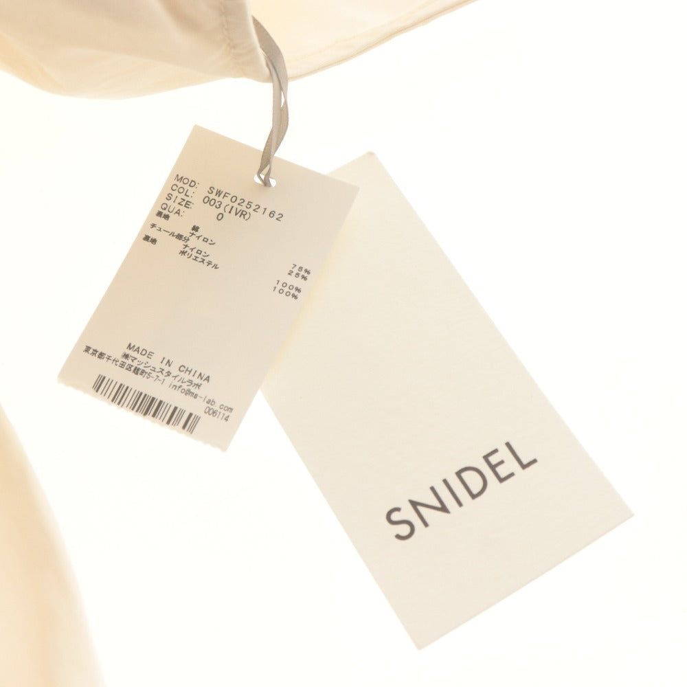 ■ SNIDEL タックミニワンピース 20周年限定 ノースリーブ トップス SWFO252162 レディース 0 (S相当) ピンクベージュ系 タグ付き 未使用