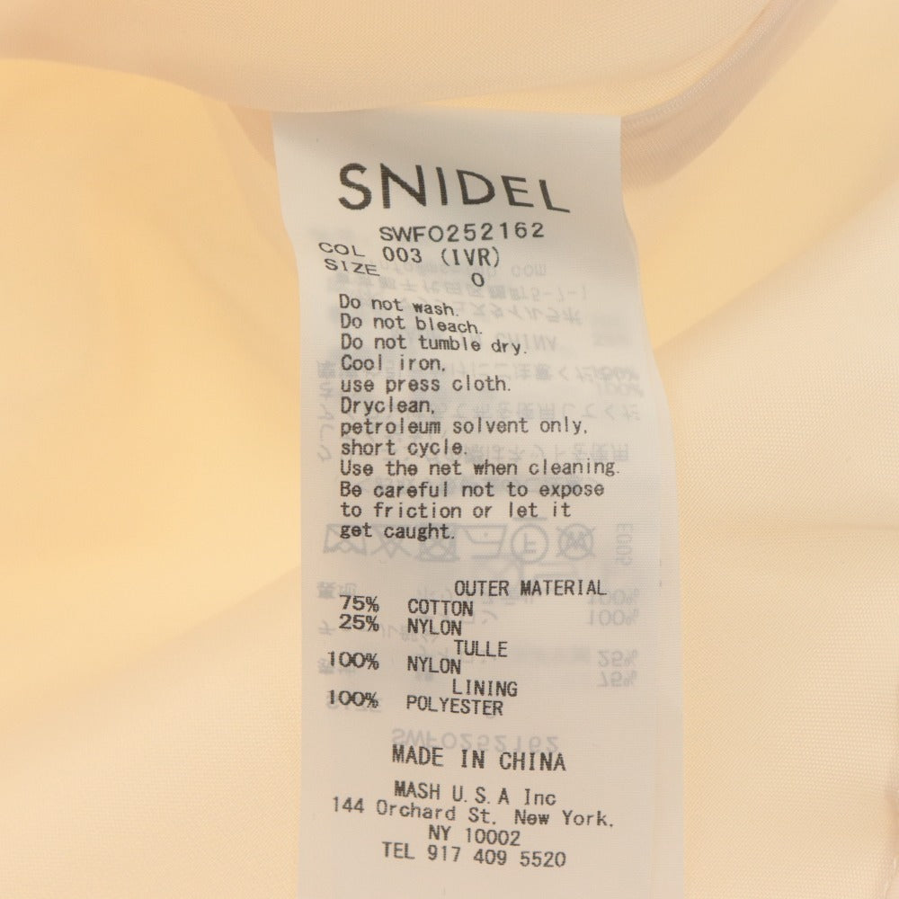 ■ SNIDEL タックミニワンピース 20周年限定 ノースリーブ トップス SWFO252162 レディース 0 (S相当) ピンクベージュ系 タグ付き 未使用