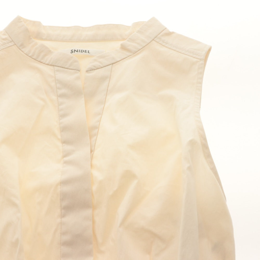 ■ SNIDEL タックミニワンピース 20周年限定 ノースリーブ トップス SWFO252162 レディース 0 (S相当) ピンクベージュ系 タグ付き 未使用