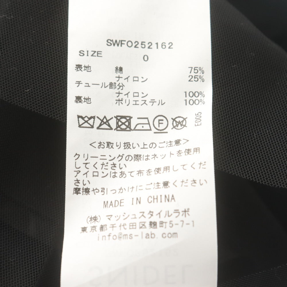 ■ SNIDEL タックミニワンピース 20周年限定 ノースリーブ トップス SWFO252162 レディース 0 (S相当) 黒 ブラック タグ付き 未使用