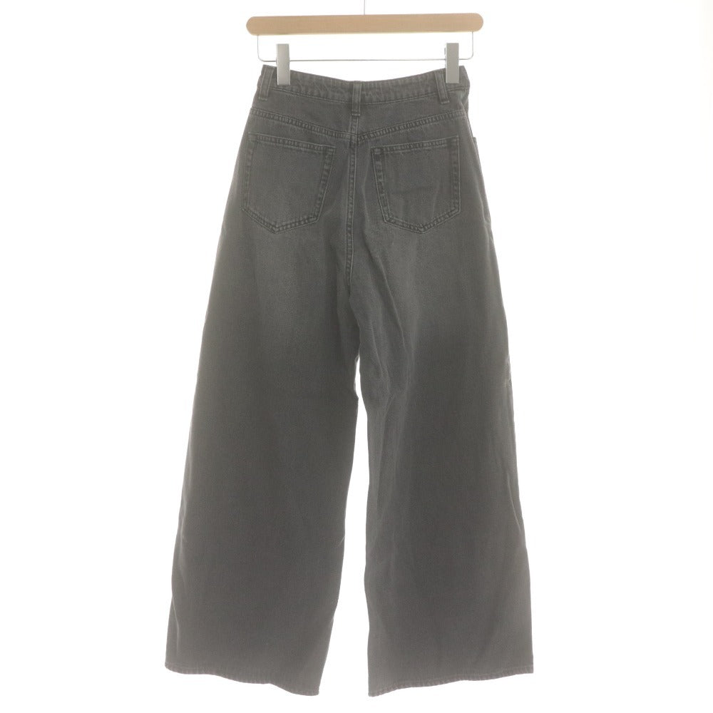 ■ SNIDEL スナイデル パンツ Sustainaスカートライクデニム ジーンズ ボトムス レディース 0 (XS～S相当) グレー タグ付き 未使用