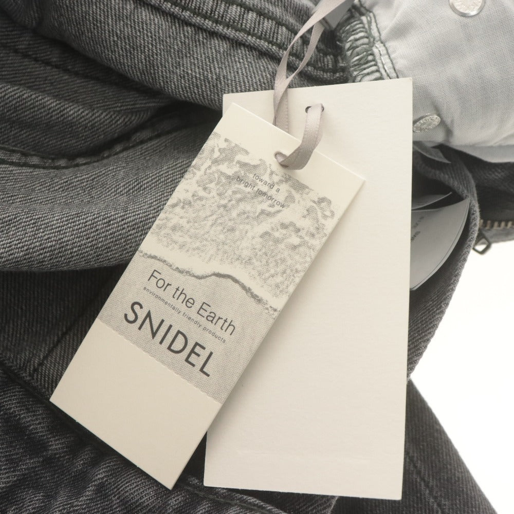 ■ SNIDEL スナイデル パンツ Sustainaスカートライクデニム ジーンズ ボトムス レディース 0 (XS～S相当) グレー タグ付き 未使用