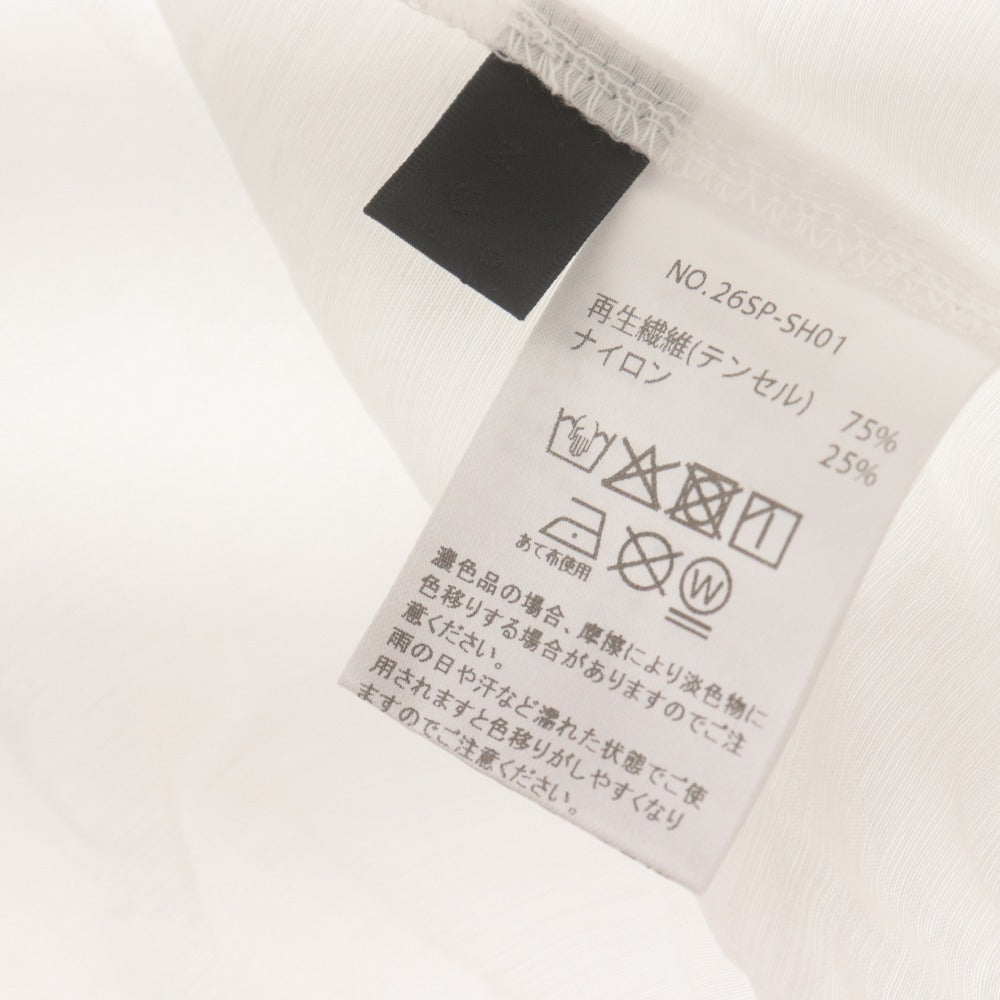 ■ フィクショントーキョー FICTION TOKYO ロングシャツ トップス フード レディース フリー ホワイト タグ付き 未使用