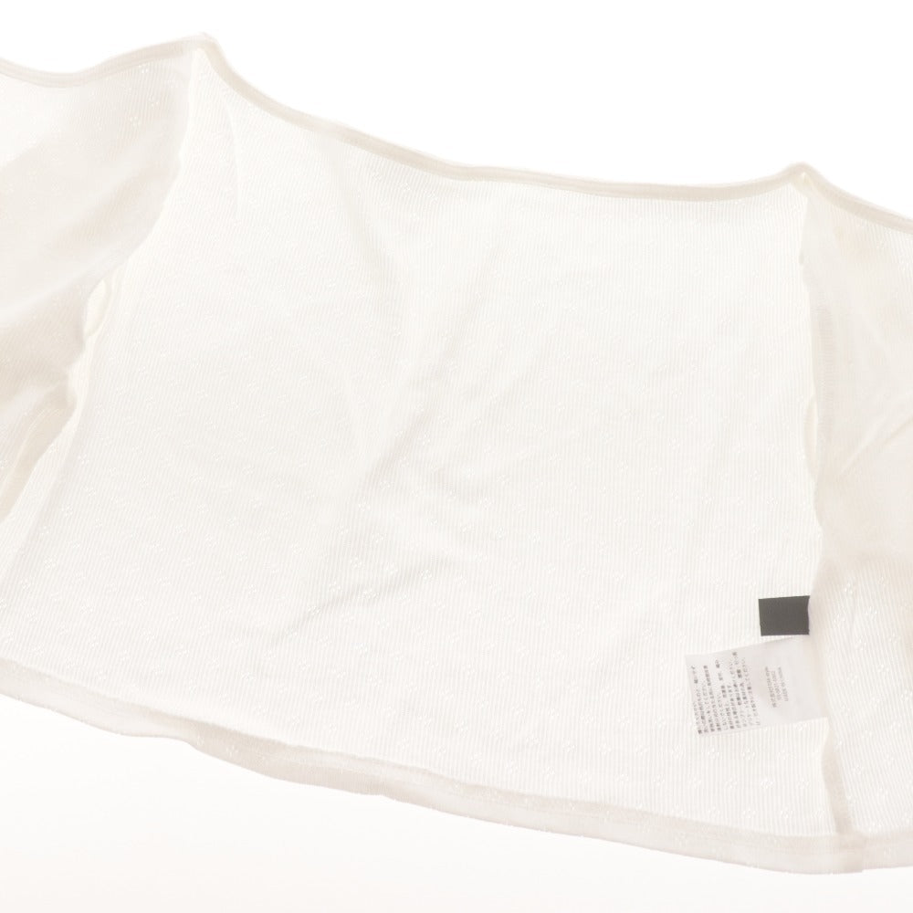 ■ FICTION TOKYO Cardigan Long-Sleeve Top Cropped Length Bow Women's One Size White Tagged Unused