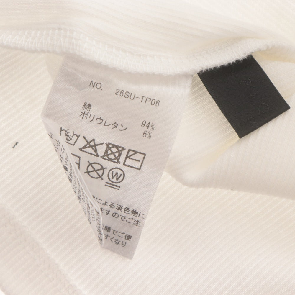 ■ フィクショントーキョー FICTION TOKYO タンクトップ トップス レース レディース フリー ホワイト Milk タグ付き未使用