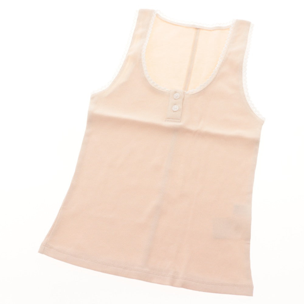 ■ フィクショントーキョー FICTION TOKYO タンクトップ トップス レース レディース フリー ライトベージュ BabyPink タグ付き 未使用