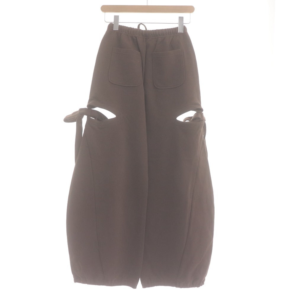 ■ FICTION TOKYO Side-Cut Sweatpants Bottoms Women's Free Size Brown With Tags Unused