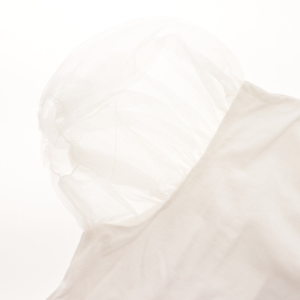 ■ CLANE Cut and Sewn T-Shirt Short Sleeve Top Tulle Puff Sleeve Women's 1 (Equivalent to M) White With Tags Unused