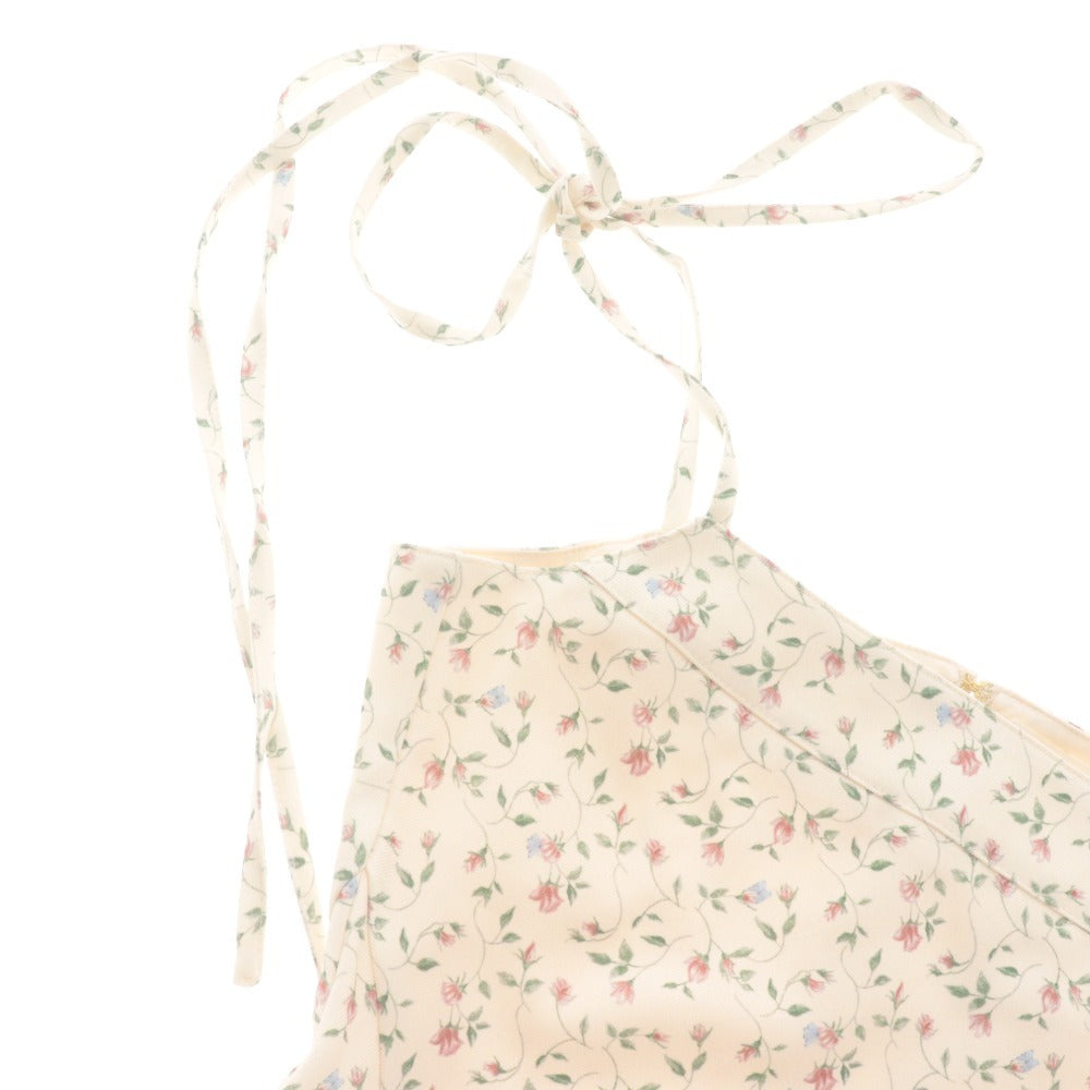 ■ ANDMARY Dress Long Top Bottoms Small Floral All-Over Print Slit Women's Free Size Ivory Accessories Included Unused
