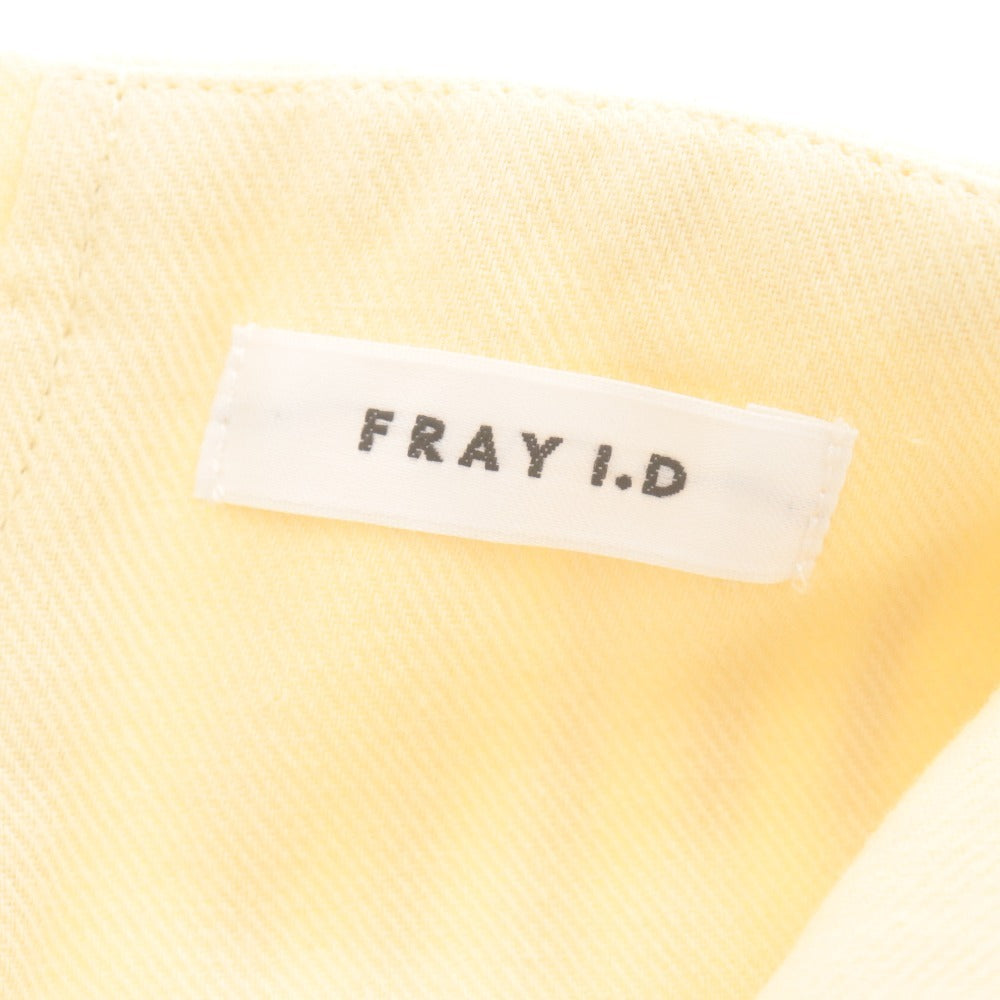 ■ フレイ アイディー FRAY I.D ワイドパンツ ボトムス カットワークレース レディース 0(S相当） ライトイエロー系 タグ付き 未使用