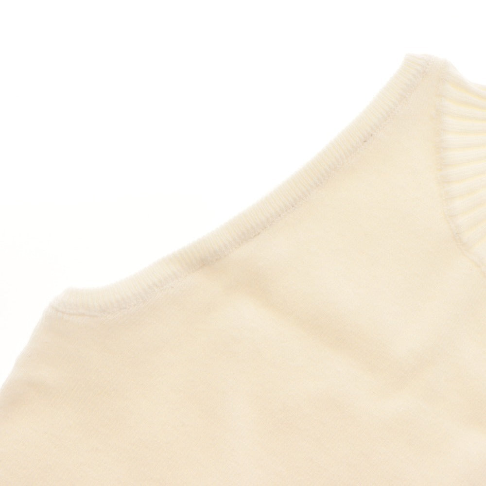■ YILON Dress Sleeveless Mini Knit Voluminous High Neck Women's Free Size White Ivory-ish Unused