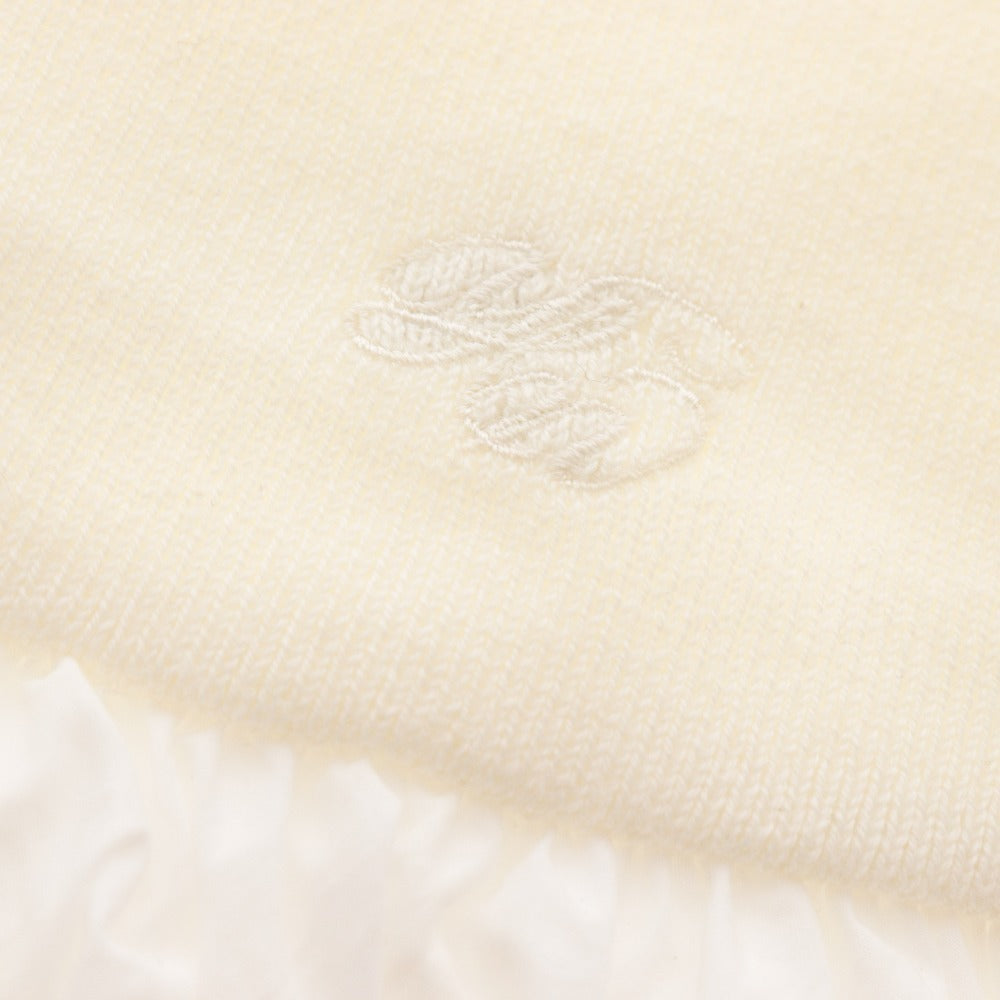 ■ YILON Dress Sleeveless Mini Knit Voluminous High Neck Women's Free Size White Ivory-ish Unused