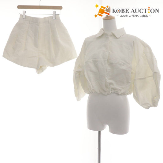 ■ CLANE Set Jacket Blouson Shorts Outerwear Bottoms Women's 1 (Equivalent to M) Ivory With Tags Unused