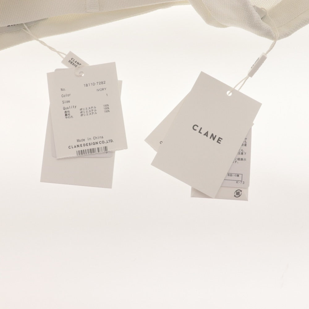 ■ クラネ CLANE セットアップ ジャケット ブルゾン ショートパンツ アウター ボトムス レディース 1 (M相当）アイボリー タグ付き 未使用