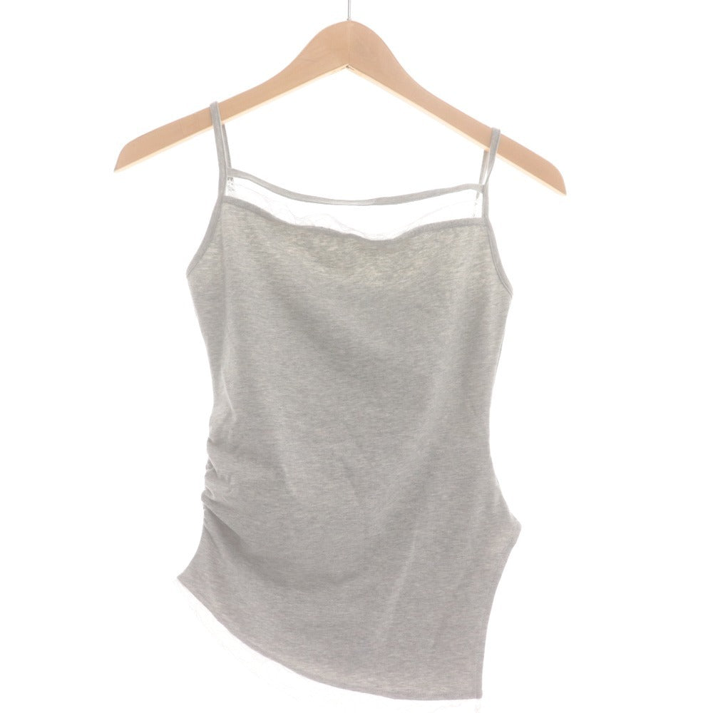 ■ YILON Three-Piece Hooded Cardigan, Camisole, Skirt Set, Women's Free Size, Light Gray, Unused