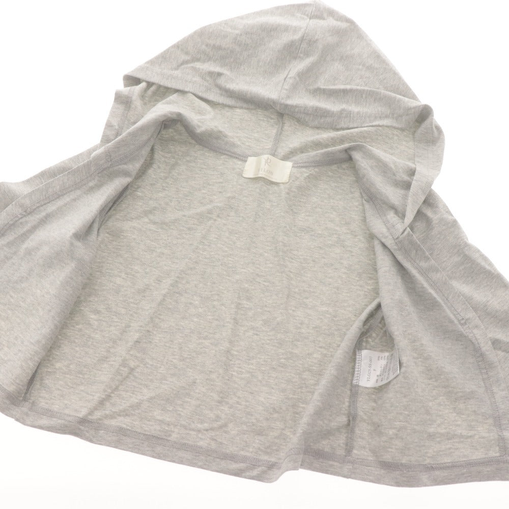 ■ YILON Three-Piece Hooded Cardigan, Camisole, Skirt Set, Women's Free Size, Light Gray, Unused